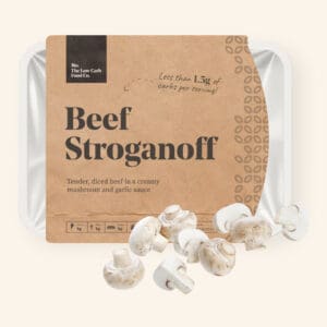 BeefStroganoff_v02 Low Carb Food Co Ready Meal Beef Stroganoff