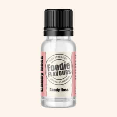 Foodie Flavours Natural Flavouring 15ml Candy Floss on a cream background