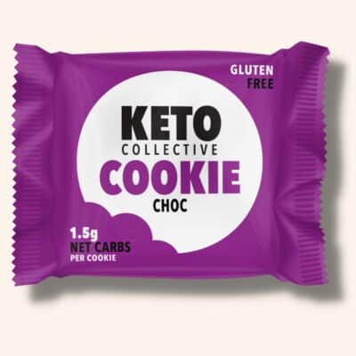 Keto Cookie Choc on a cream background
