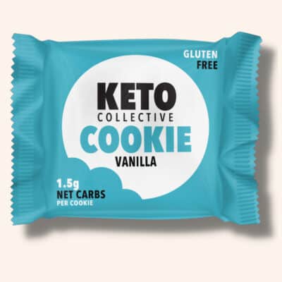 keto cookie vanilla on a cream background